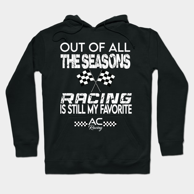 Racing Season (dark) Hoodie by AC Racing